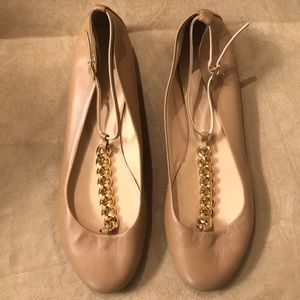 J. Crew Leather Jayne T-strap Ballet Flats